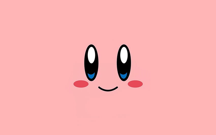 Kirby Pink Face Cute Illustration Art, Cute MacBook Pro HD wallpaper