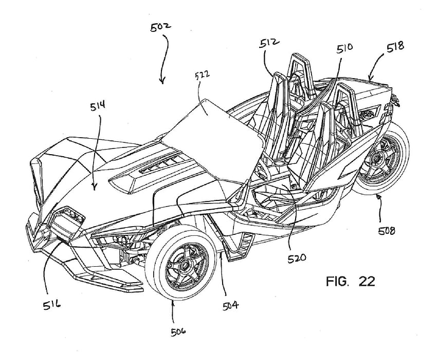 Patent Sketches Reveal The Polaris Slingshot Race Car HD wallpaper