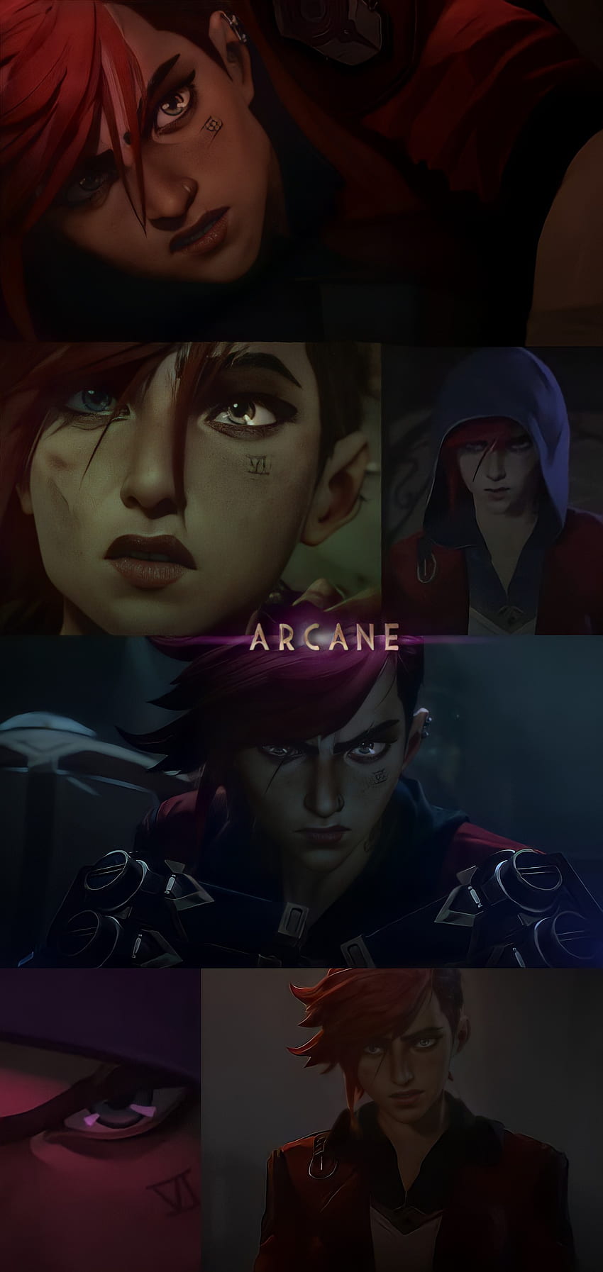 Arcane – VI (Modell 2), Netflix, Violett, League Of Legends, LOL HD-Handy-Hintergrundbild