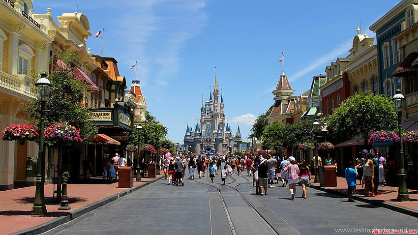 Main Street U.S.A.: Classic Of Main Street Looking Towards, Main Street USA HD wallpaper