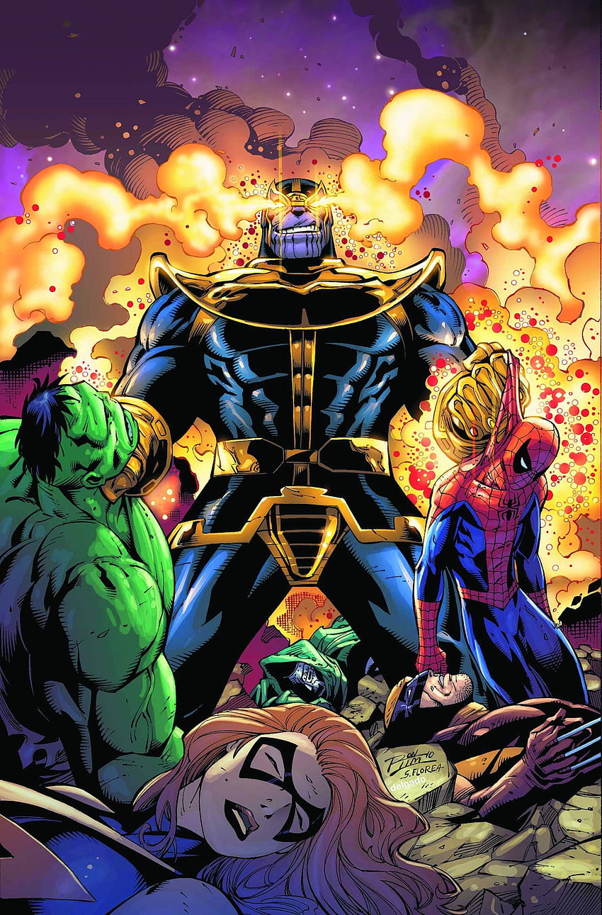 Thanos gegen Avengers. Marvel-Comics. Marvel, Marvel vs, Thanos Infinity War-Comic HD-Handy-Hintergrundbild