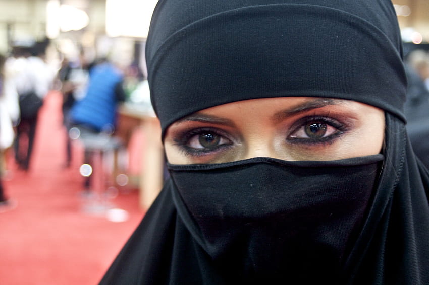 目 ムスリム ベール 顔 ヒジャブ niqab 高品質、高精細、ヒジャブ ファッション 高画質の壁紙