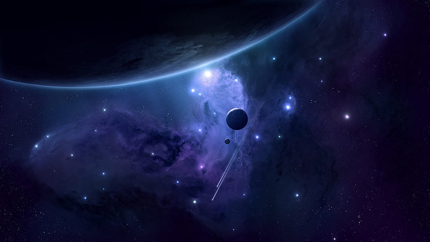 ruang, planet, satelit, bintang, dalam Wallpaper HD