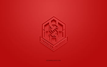 Southern District FC, golden logo, Hong Kong Premier League, red metal ...