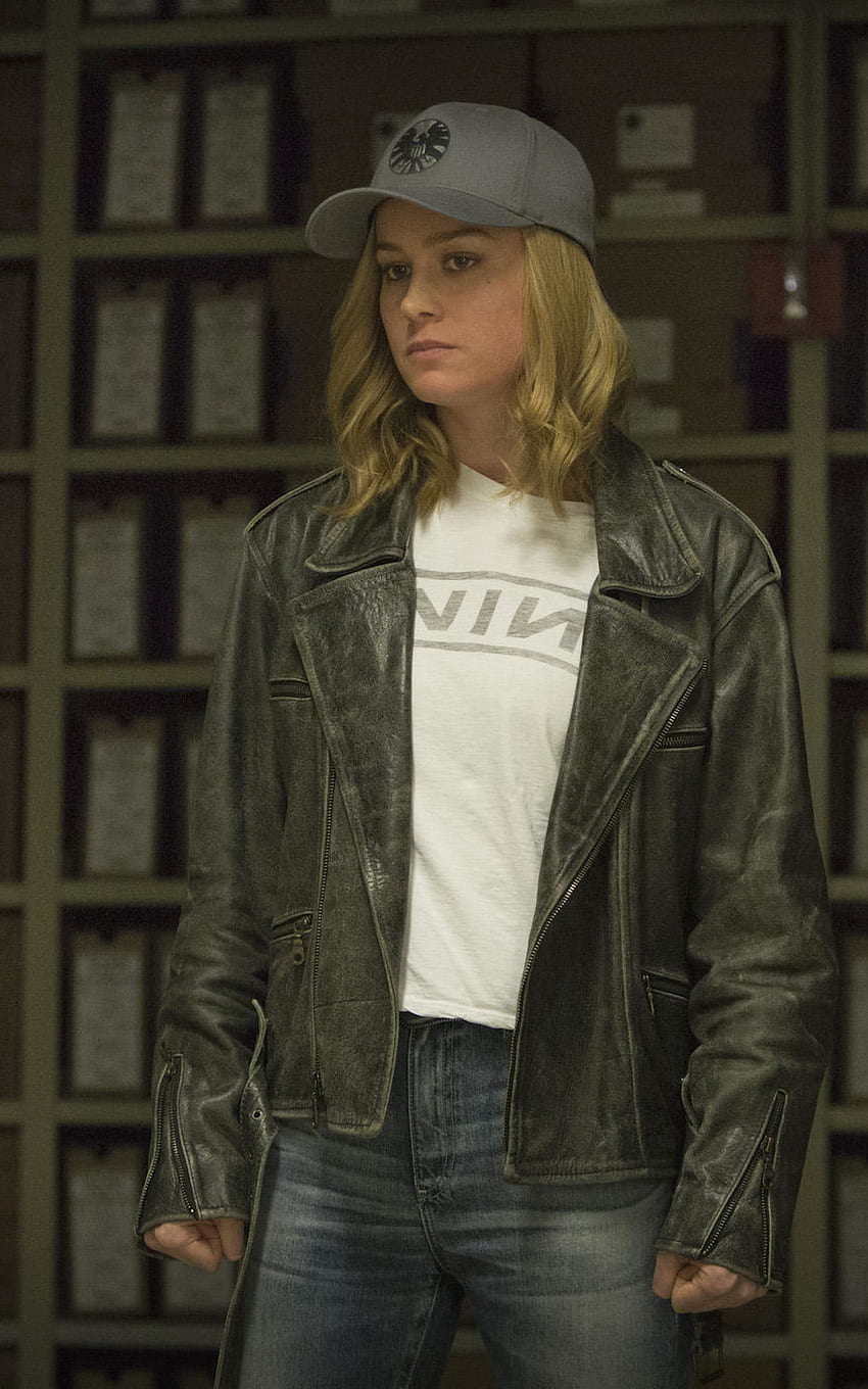 Brie Larson como Carol Danvers em Capitã Marvel Resolução, Filmes, e Background Papel de parede de celular HD