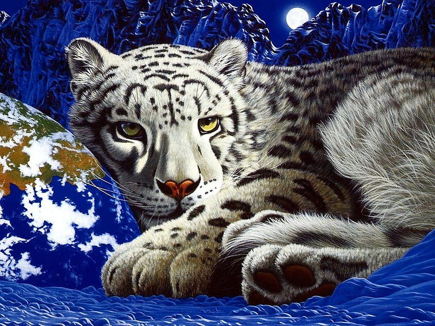 3D Snow Leopard 1690×1267 High Definition . Daily Screens Id 3374, 3D Animal Leopard HD wallpaper