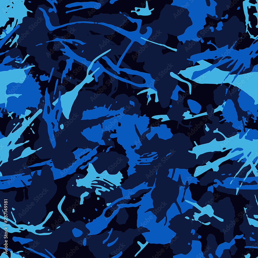 Uniforme de camouflage bleu Fond d'écran de téléphone HD