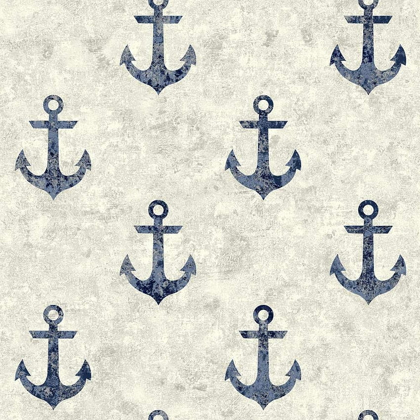 York Wallcoverings NY4915 Nautical Living Anchor Away, Anchor Print HD  phone wallpaper | Pxfuel