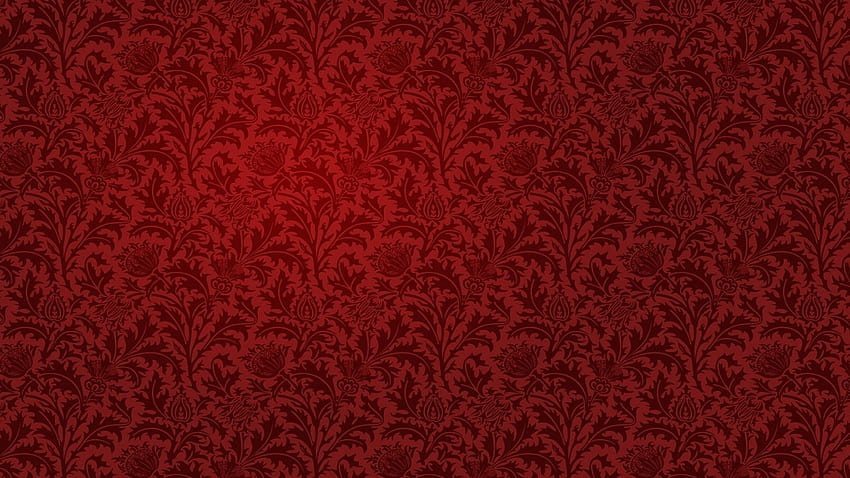 Latar Belakang Pola Eksklusif Merah Tua. Merah dan emas, pola Vintage, Vintage Wallpaper HD