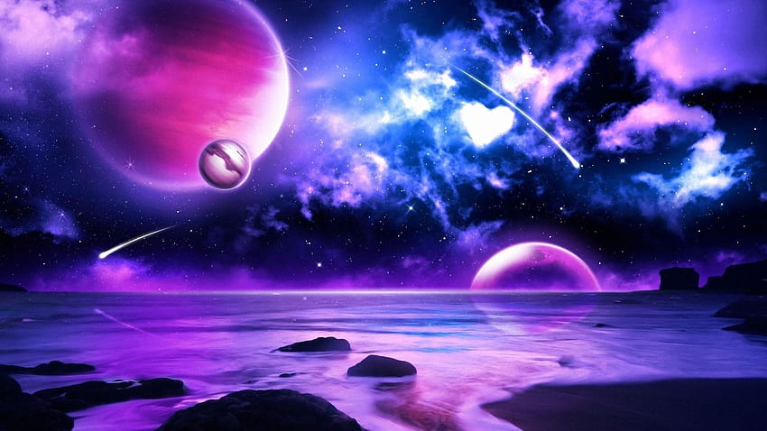 Galaxie violette - Pour vous, galaxie violette haute résolution Fond d'écran HD