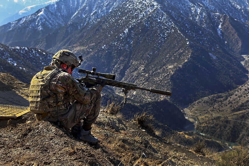 soldiers, landscapes, guns, military, graphy, Afghanistan, US, U.S. Army Soldier HD wallpaper