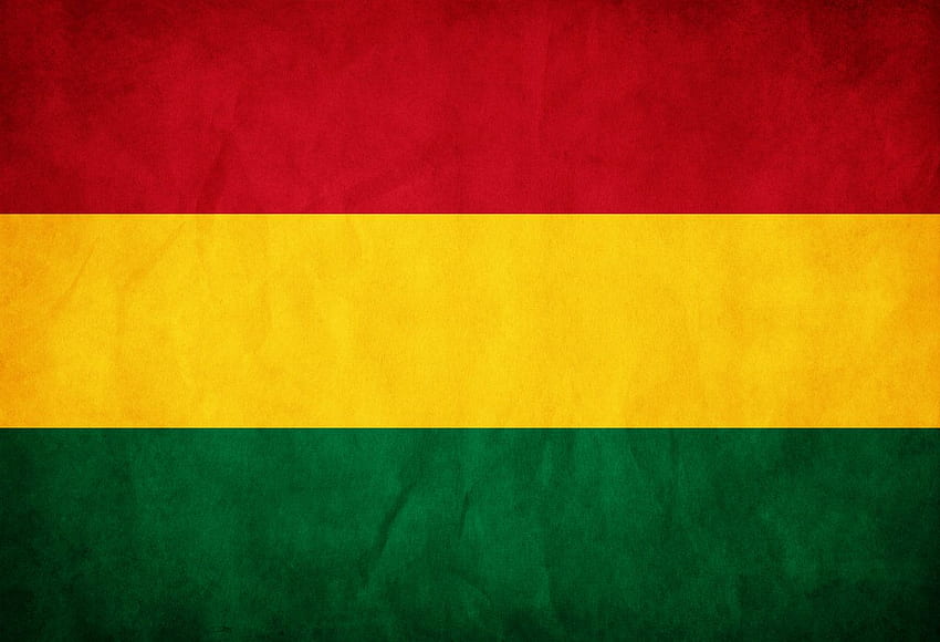 Grunge Flaga Boliwii autorstwa think0. Projekt plakatu artystycznego, sztuka Rasta, grafika Boba Marleya Tapeta HD