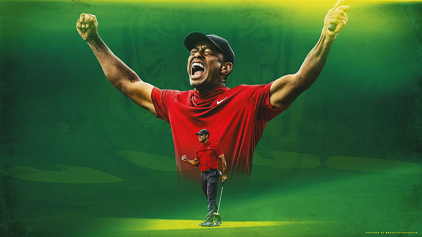 Mistrzowie Tiger Woods: golf Tapeta HD