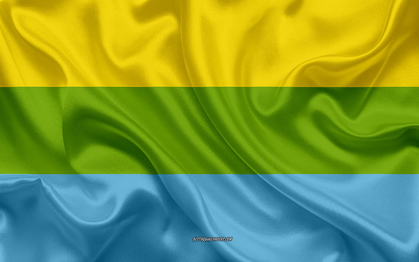 Flag of Turbo, , silk texture, Turbo, Colombian city, Turbo flag, Colombia HD wallpaper