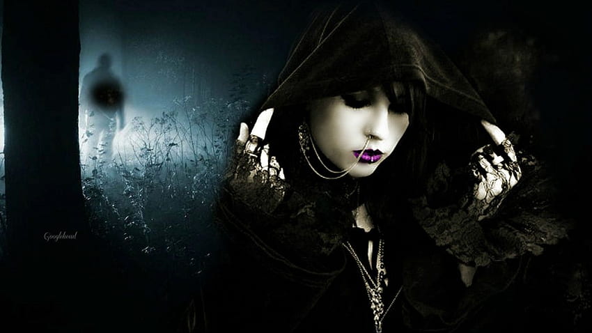 Dark gothic for gwen face hoodie . . 704268. UP, Black Hoodie HD wallpaper