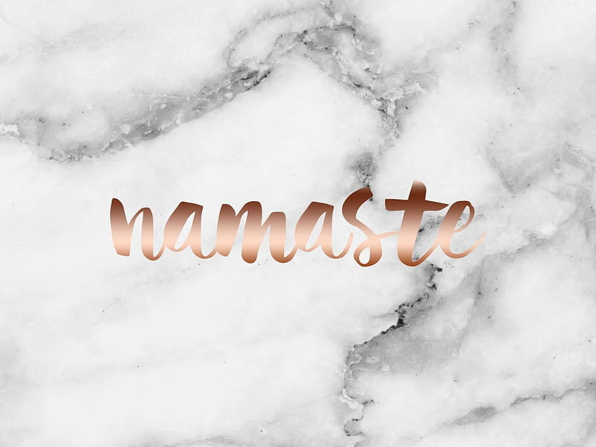 Namaste, marble rose gold • For You For & Mobile, Pink Marble HD wallpaper