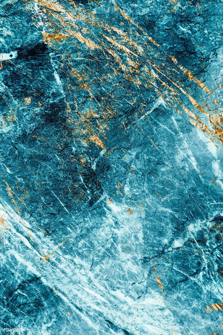 Blue and gold marble textured background. / Chim in 2020. Textured background, Marble texture, Gold marble, Black and Blue Marble HD phone wallpaper