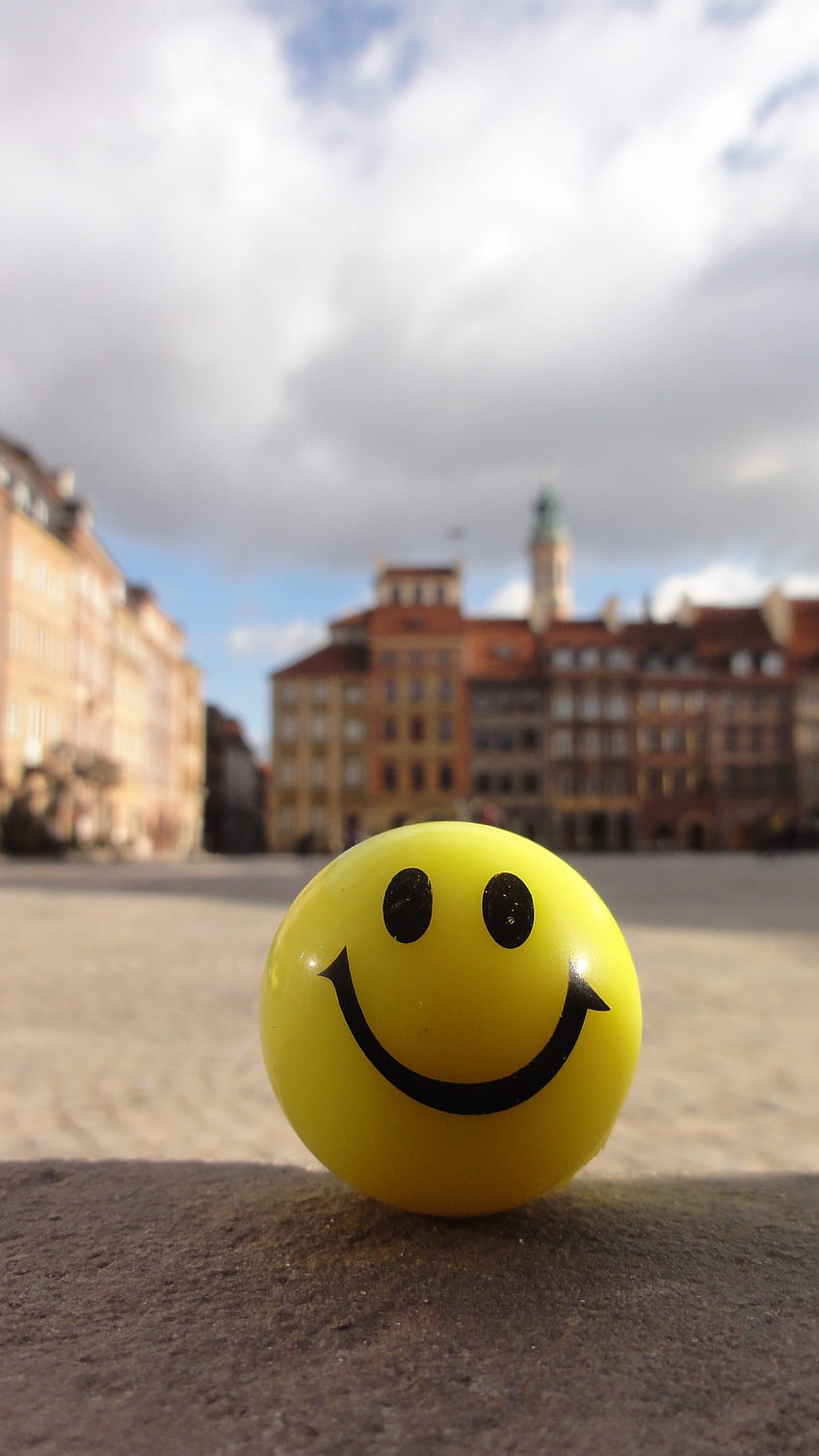 Smiley Ball, Smile, Happy HD phone wallpaper