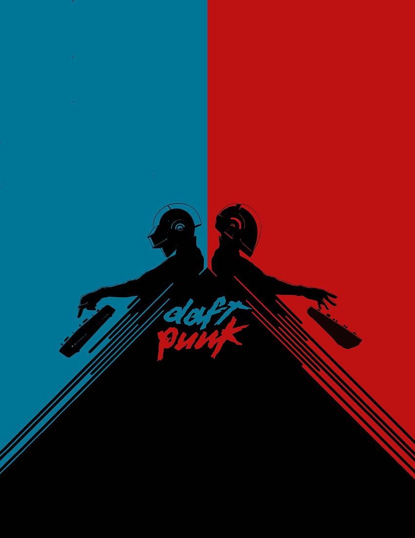 Daft Punk, musician, minimal, art HD phone wallpaper
