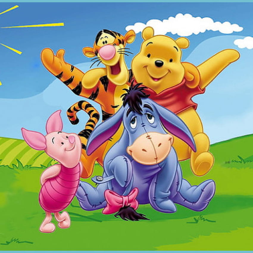 : Winnie The Pooh Tigger Piglet Eeyore Burro Gris - Winnie The Pooh fondo de pantalla del teléfono
