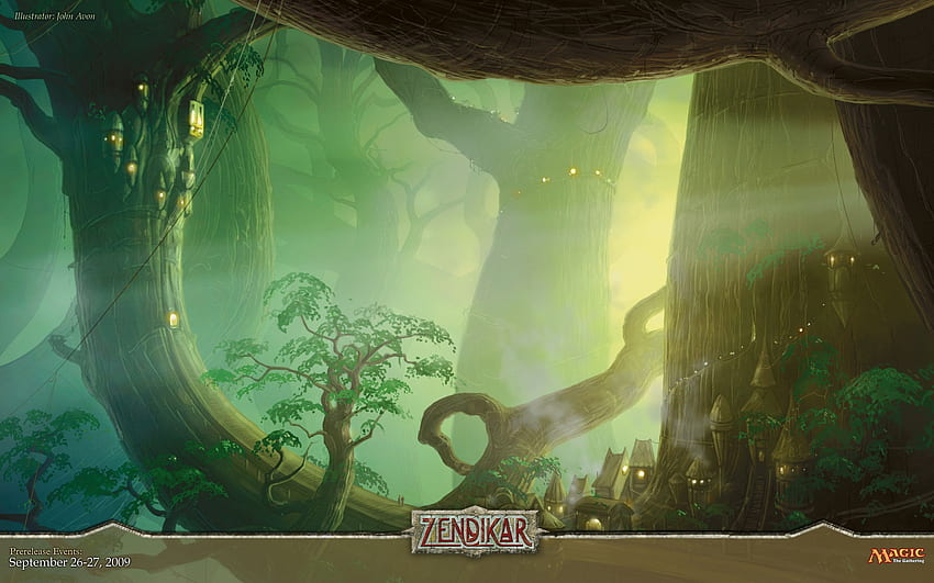 Forêts de Zendikar (et de la semaine!). MAGIC: THE GATHERING, Daily MTG Fond d'écran HD