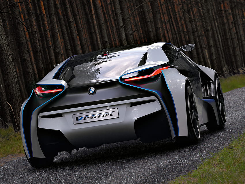 Bmw, Cars, Concept, Back View, Rear View, Vision, Efficientdynamics HD wallpaper