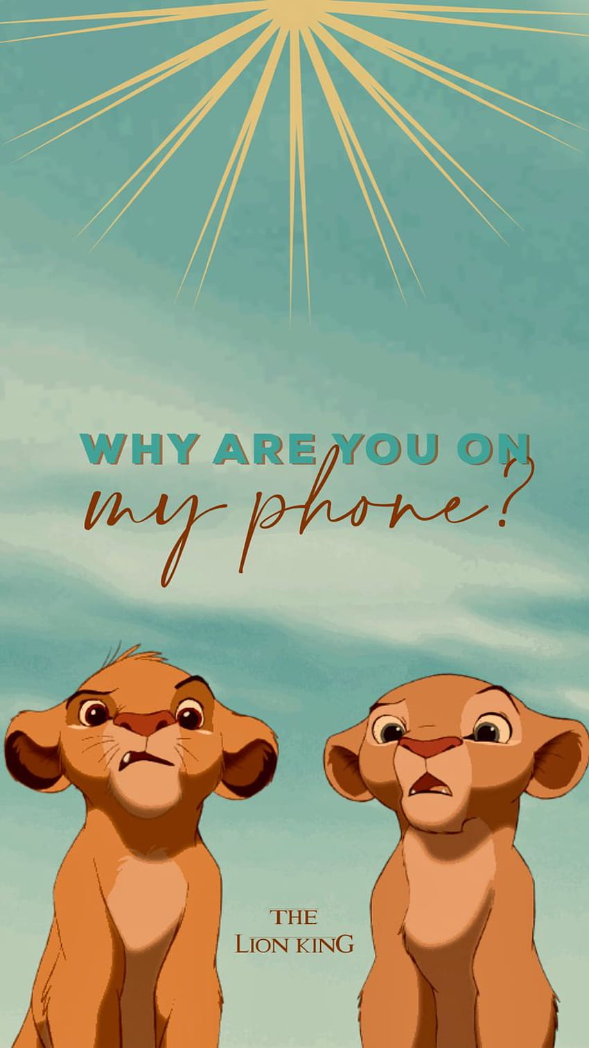 Lion King . Cartoon iphone, Funny phone , Funny lockscreen, Cute Aesthetic  Simba HD phone wallpaper | Pxfuel