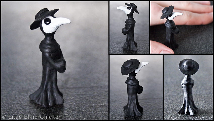 ... Mini Plague doctor (polymer clay) by Little-Blind-Chicken HD wallpaper