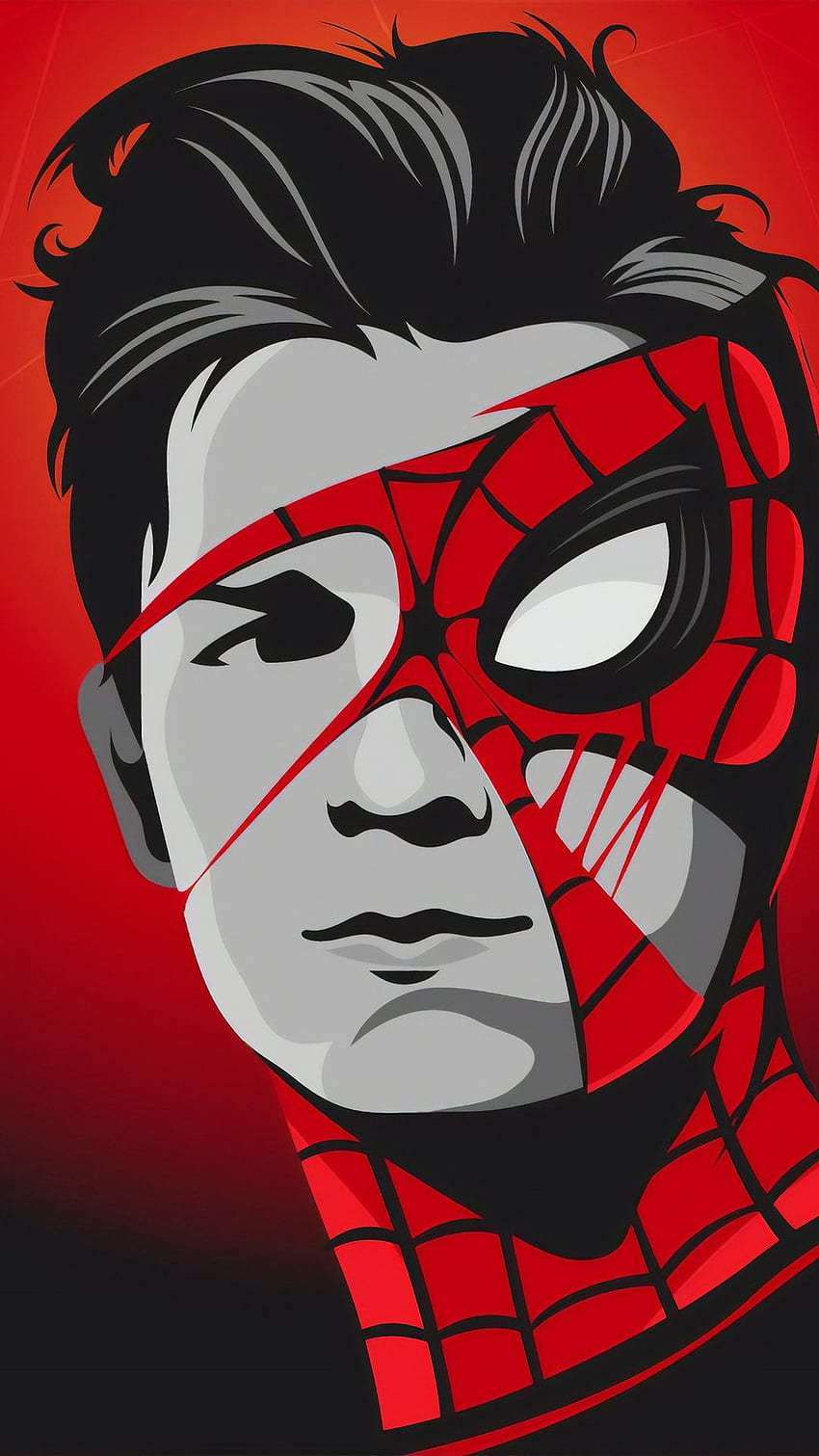 Learn How to Draw Spiderman Face Spiderman Step by Step  Drawing  Tutorials
