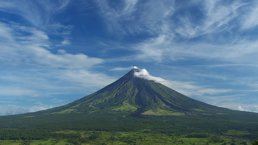 Vulcão Mayon papel de parede HD