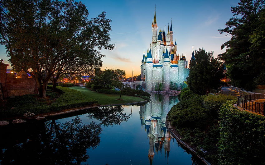 Kastil Disneyland dunia walt disney. Kastil Disneyland, grafik Disney, taman dunia Disney Wallpaper HD