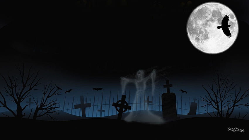 Makam Halloween, Makam Anime Wallpaper HD