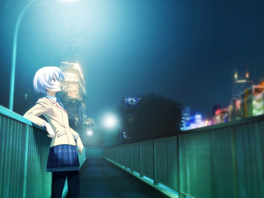 Аясе Сейфуку, училищна униформа, ученичка, аниме, глава на хаоса HD тапет