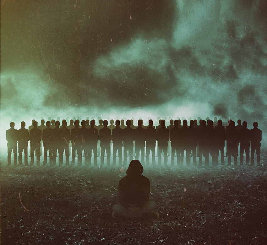 Human, Person, Anonymous, Hood, Crowd, Faceless HD wallpaper