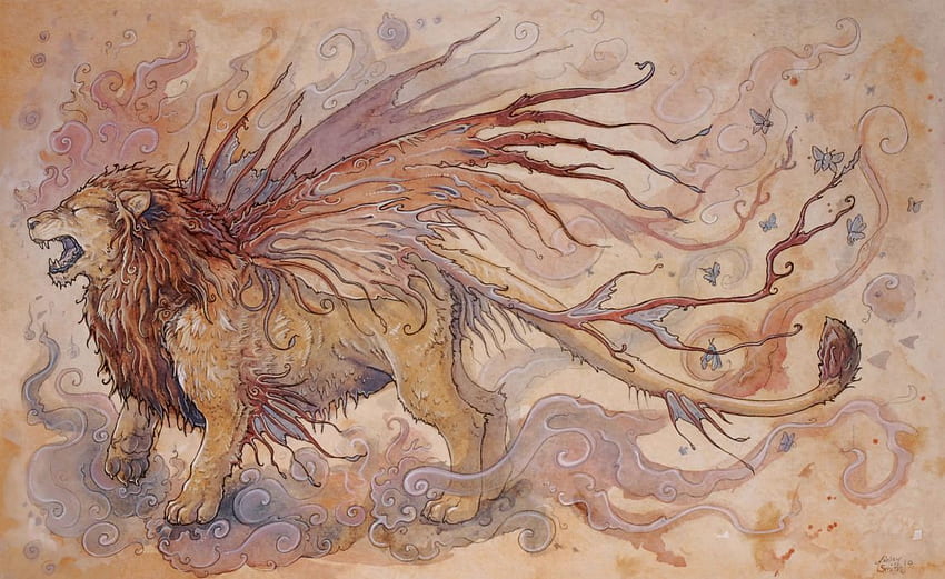 Fantasy Lion Predator Art Artwork 667607 UP, Lion Watercolor HD