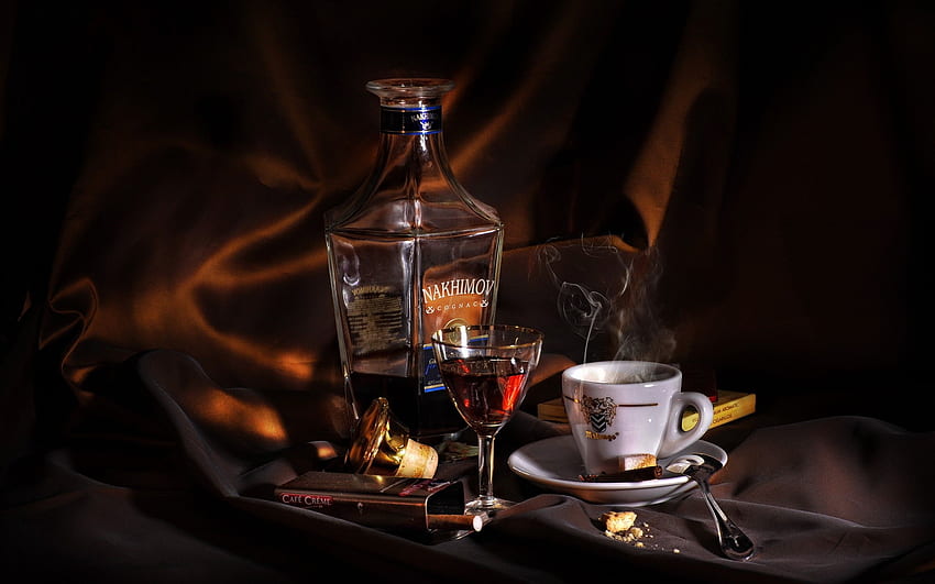 Cognac Alcool Café Cigare., Cool Liquor Fond d'écran HD