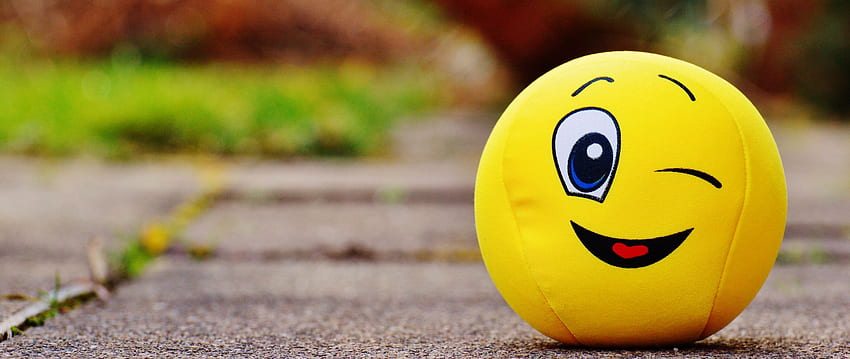 ball, smile, happy, toy dual wide background HD wallpaper