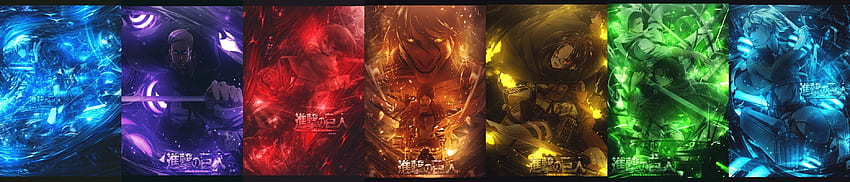 Shingeki no Kyojin, Eren Jeager, Mikasa Ackerman, Armin Arlert, Erwin Smith, Levi Ackerman / และพื้นหลังมือถือ Erwin และ Levi วอลล์เปเปอร์ HD