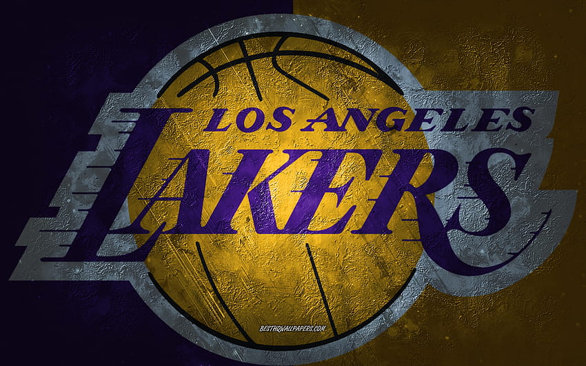 Los Ángeles Lakers, NBA, logotipo, LA Lakers fondo de pantalla