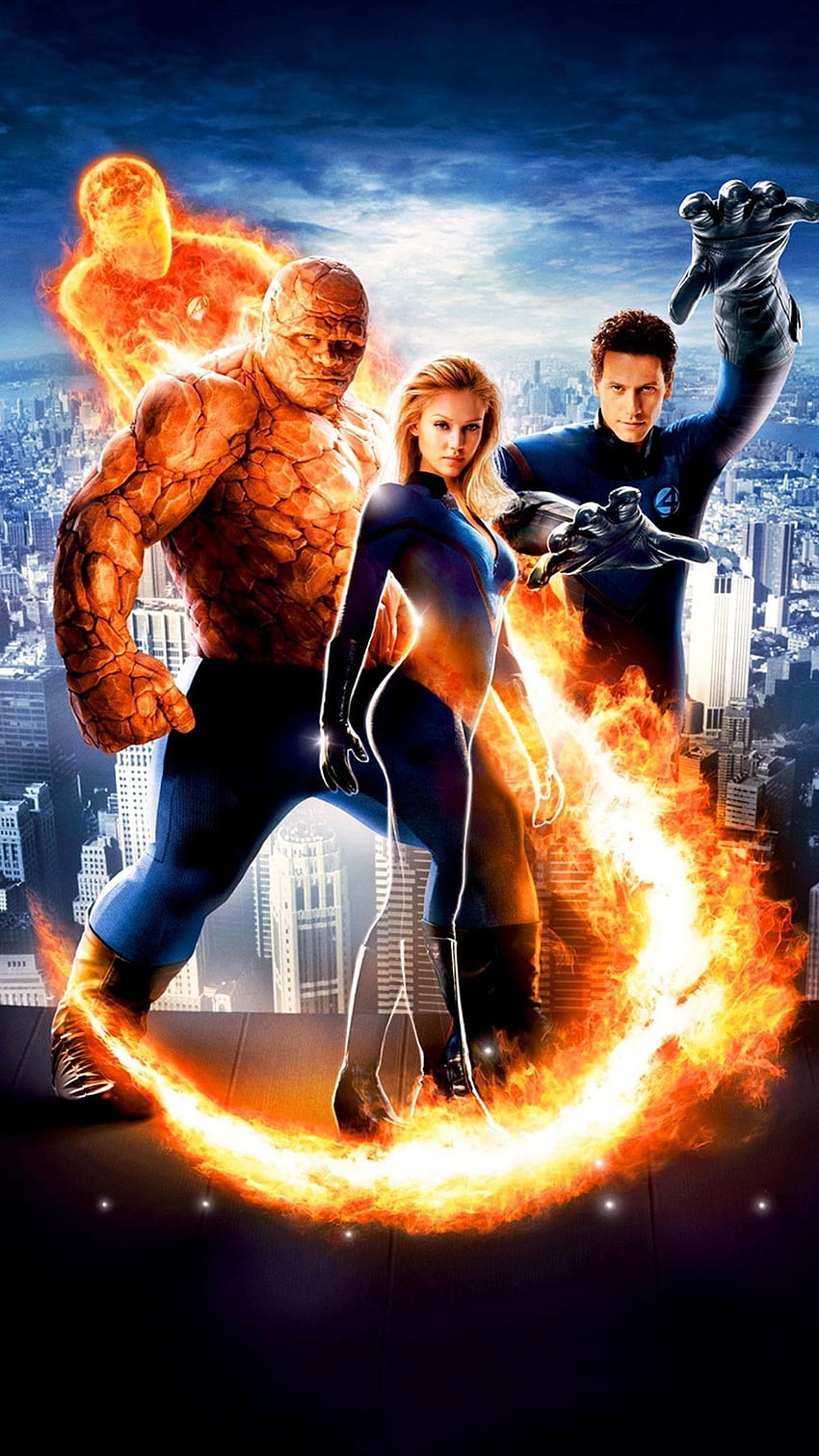 Fantastic Four (Human Torch, The Thing, Invisible Woman et Mr. Fantastic). Quatre Fantastiques, Femme Invisible, Fantastique Fond d'écran de téléphone HD
