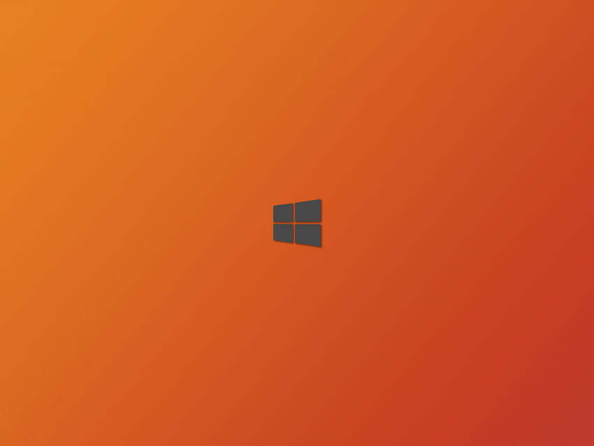 Windows 10, Orange Background, Logo for Ainol Novo 9 Spark HD wallpaper