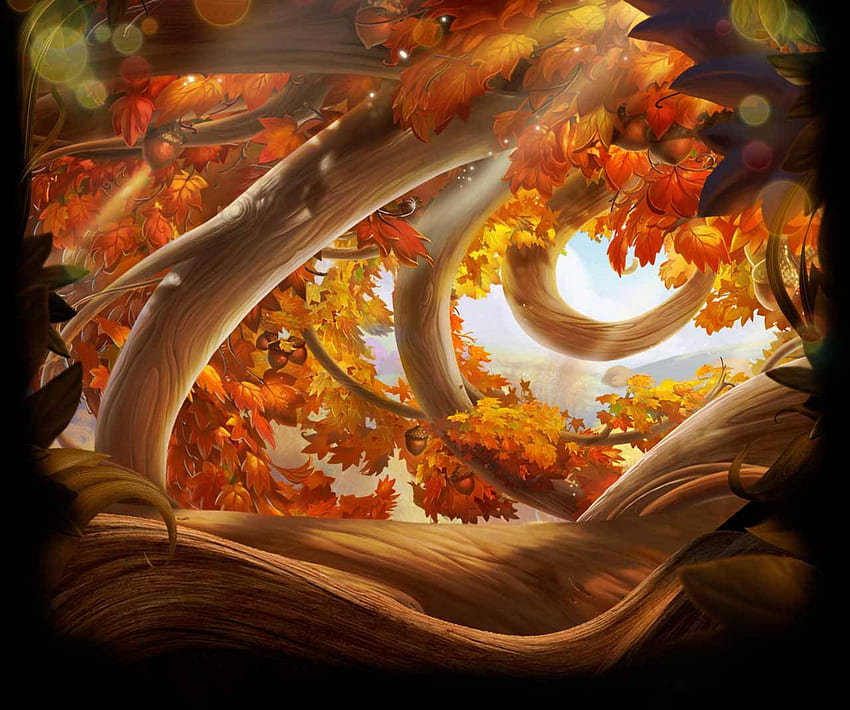 Pixie Hollow, otoño de Disney fondo de pantalla