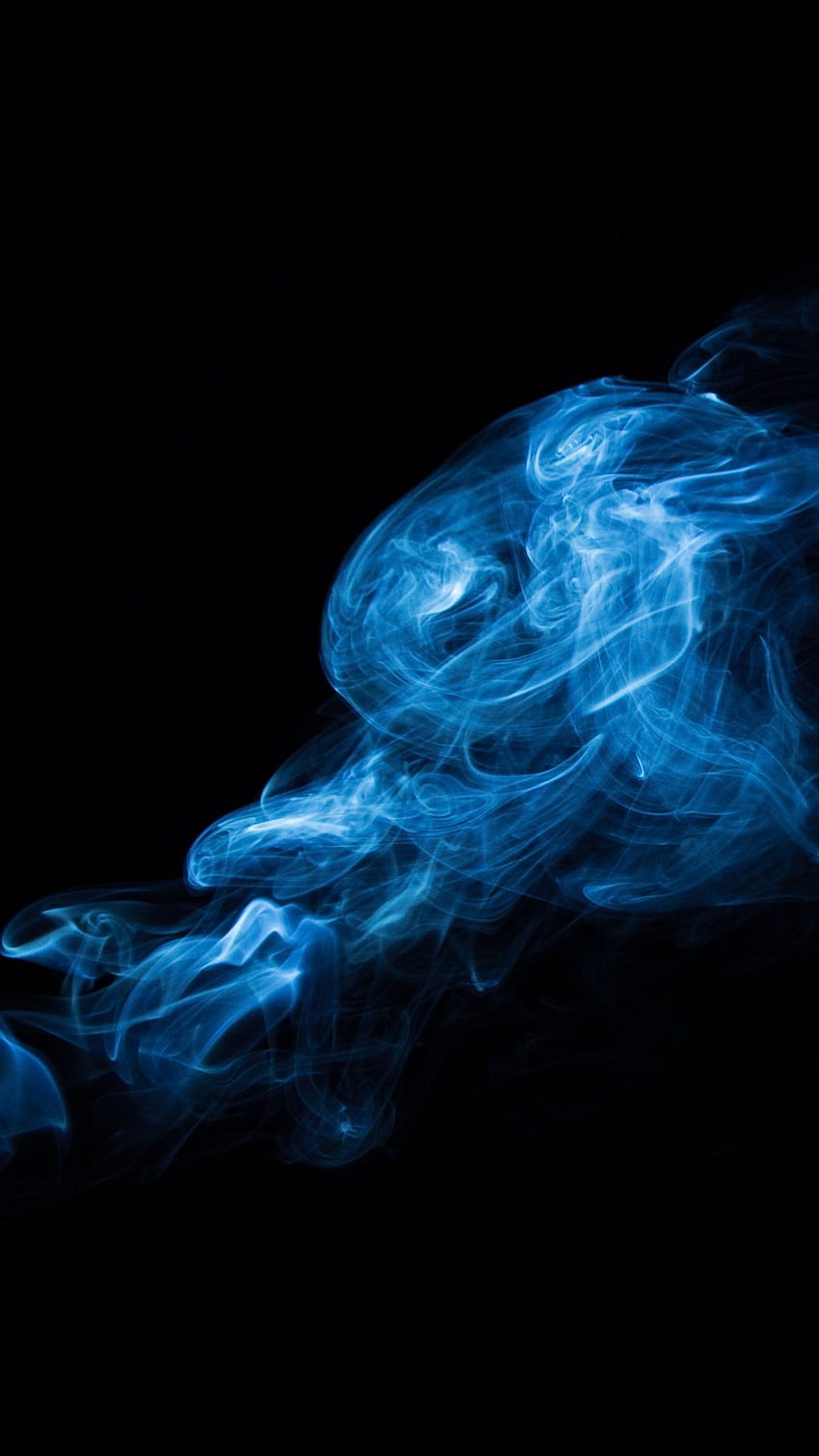 Blue Smoke - iPhone, Android & Background HD phone wallpaper