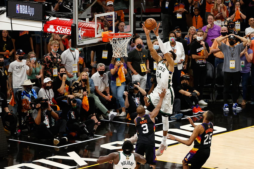 Best Getty of Giannis' dagger dunk in Game 5, Giannis Dunking HD wallpaper