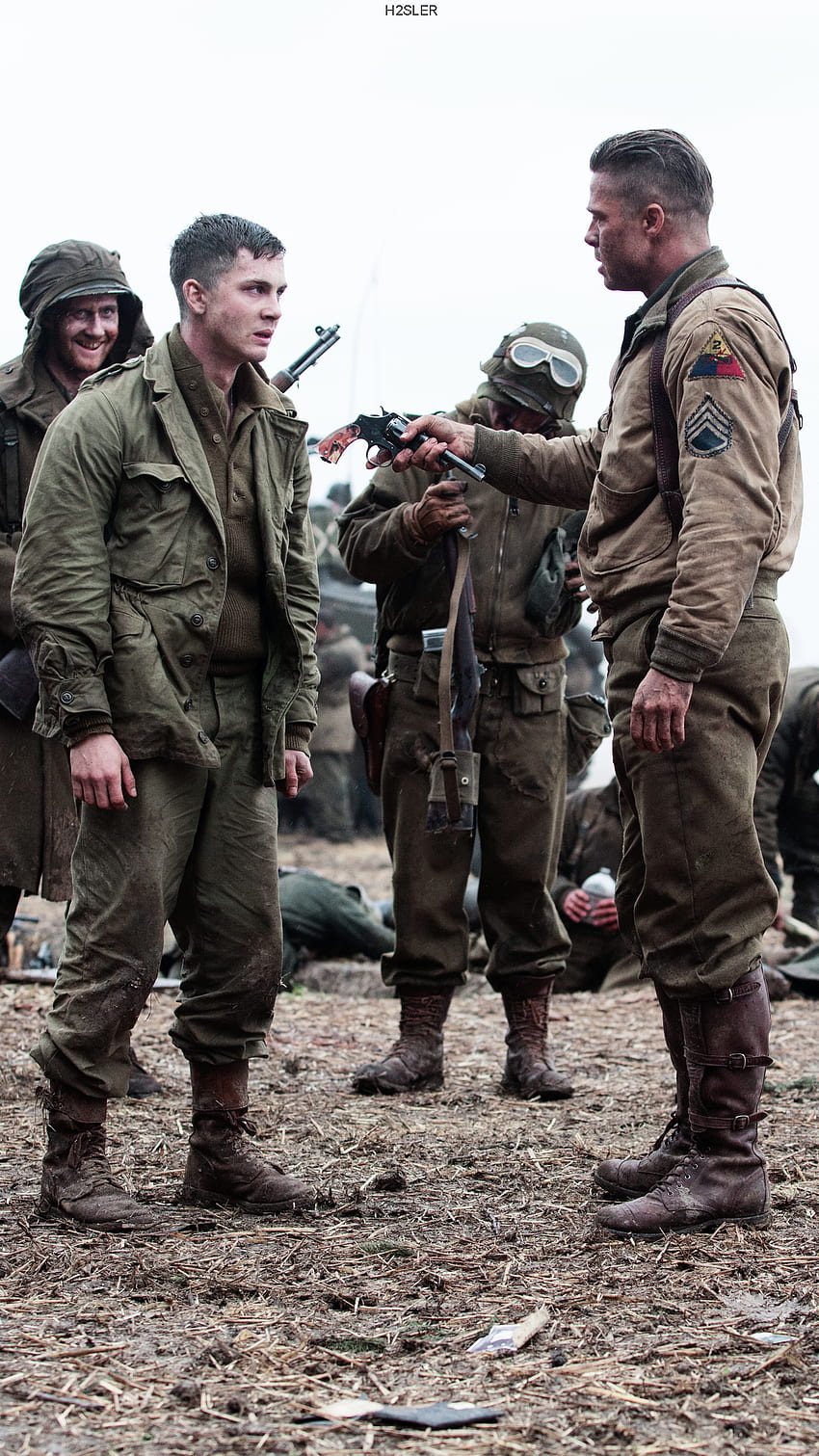 II wojna światowa i film, film Fury Tapeta na telefon HD
