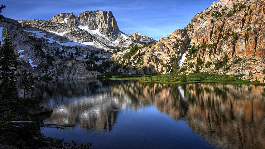 Crown Lake in the Hoover Wilderness Area, california, clouds, sky ...