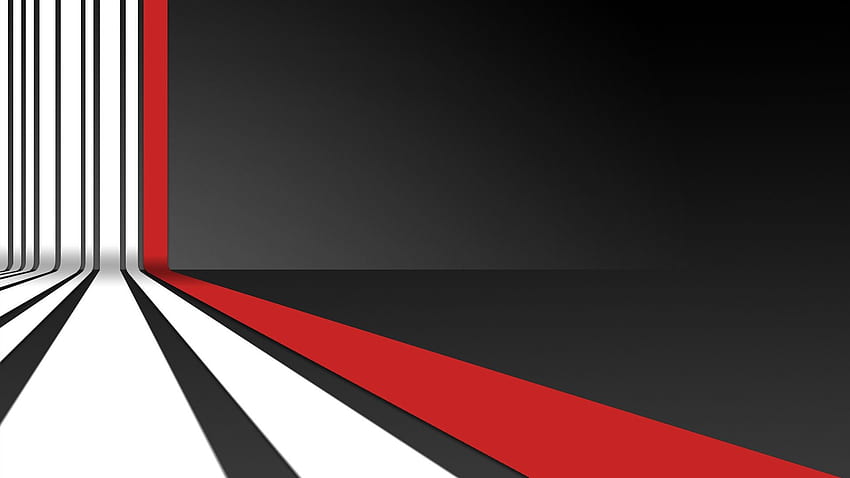 Red And White Abstract, Black and White Abstract Lines HD wallpaper