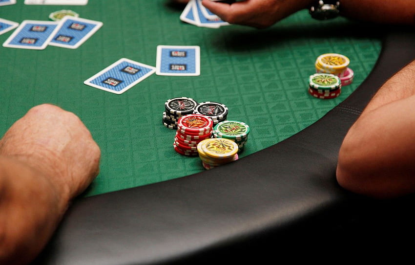 Karte, viel Glück, Poker, Casino für , Abschnitt игры -, Pokertisch HD-Hintergrundbild
