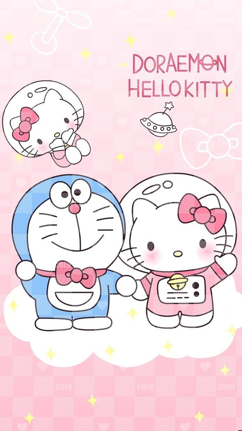 ١ Sei positiv ♡, Gelber Doraemon HD-Handy-Hintergrundbild