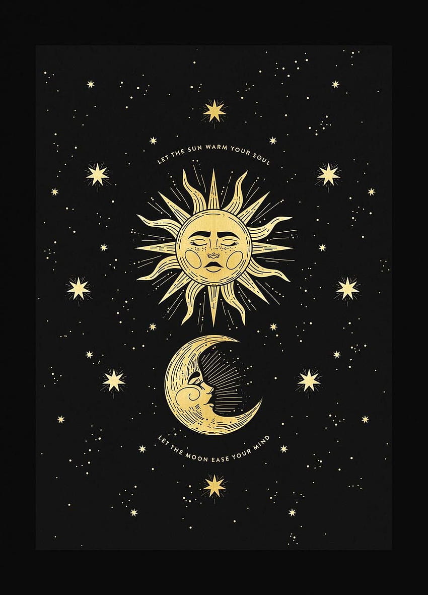 Sole Luna. Arte celeste, Arte lunare, Arte, Cool Sun e Moon Sfondo del telefono HD